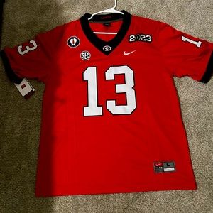 Mens Large UGA Stetson Bennett IV 2023 National champions Jersey